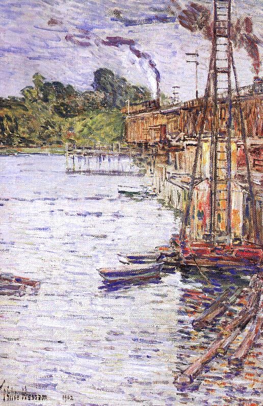 Childe Hassam The Mill Pond at Cos Cob